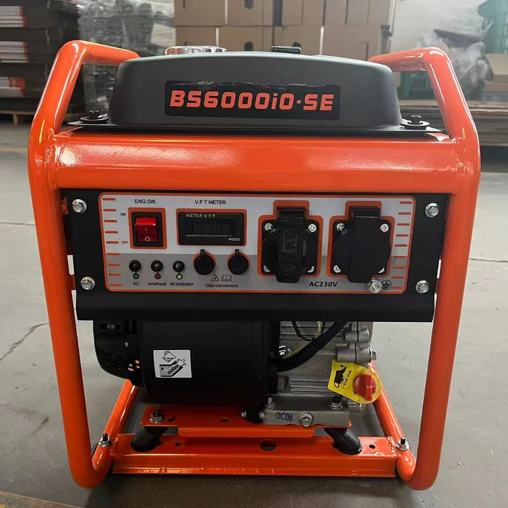 Générateur de fréquence variable Portable 4,5 kw, ensemble générateur 4,5 kw avec sortie monophasé 220v 2kw DC et AC, moteur 4 temps