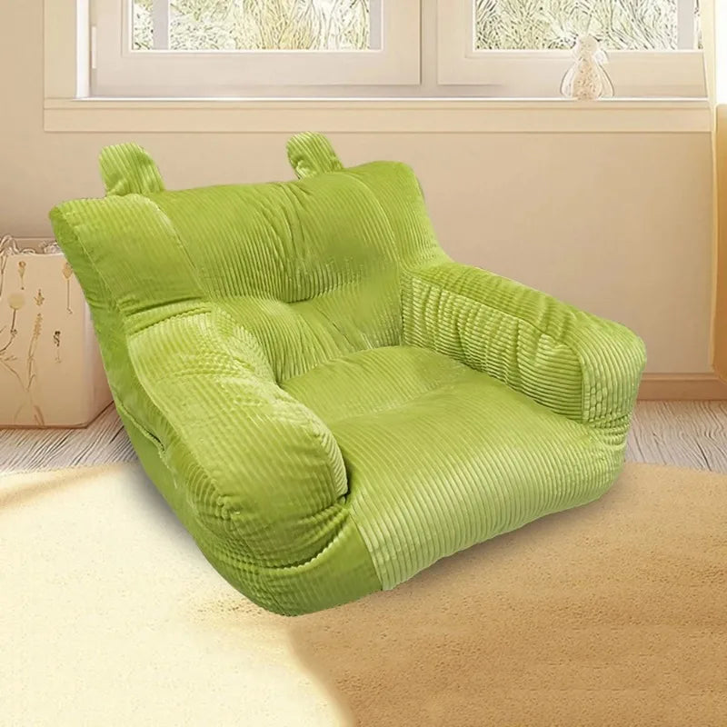 Canapé pouf en tissu simple avec remplissage en coton, pour salon, chaise confortable pour 1 personne, Pouf bouffant, meubles Tatami