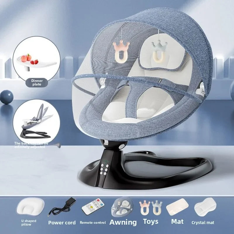 Électrique apaisant bébé bascule inclinable berceau chaise électrique nouveau-né et sieste nourrissons apaisant bascule bébé balançoires