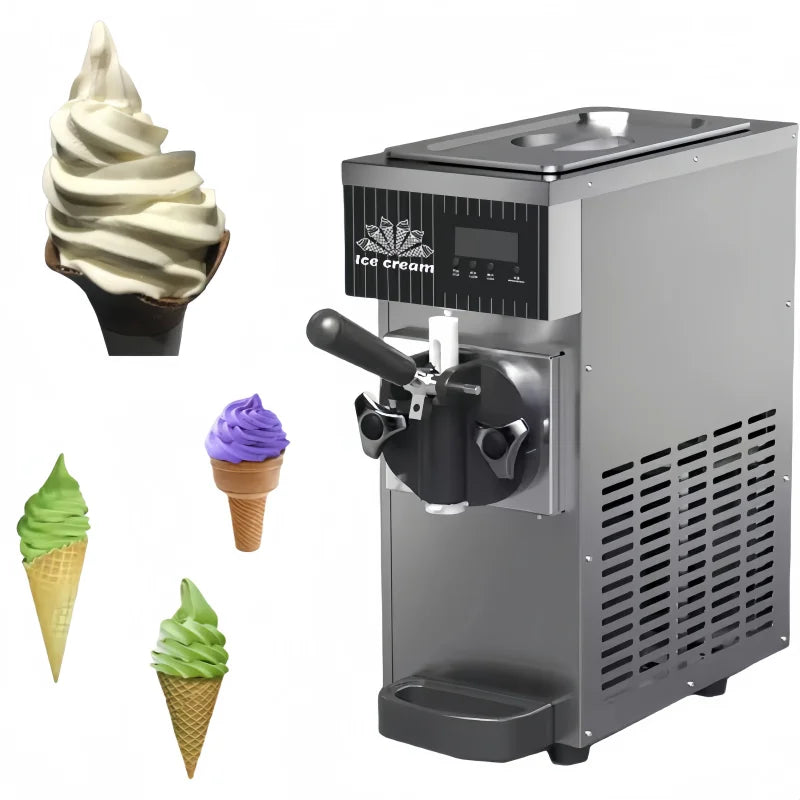 Machines à crème glacée automatique commerciale de table 1 saveur yaourt crème glacée faisant la Machine à crème glacée molle