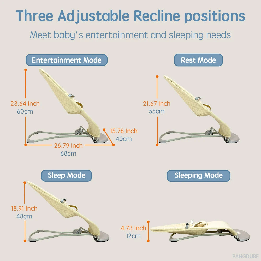 PANGDUBE bébé videur Portable siège videur pour bébés berceau ergonomique nouveau-né balançoire chaise infantile inclinable bébé chaise à bascule