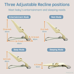 PANGDUBE bébé videur Portable siège videur pour bébés berceau ergonomique nouveau-né balançoire chaise infantile inclinable bébé chaise à bascule