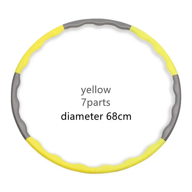 Cerceau de Sport Portable et détachable, 1x9/8/7 Sections, facile, outil de Fitness, de gymnastique, en plastique léger, anneau d'entraînement de taille, équipement d'entraînement