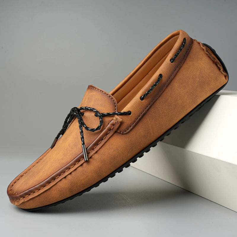 Hommes mocassins en cuir de haute qualité hommes sans lacet chaussures décontractées mocassins chaussures plates pour hommes mode hommes chaussures hommes chaussures de conduite taille 38-49