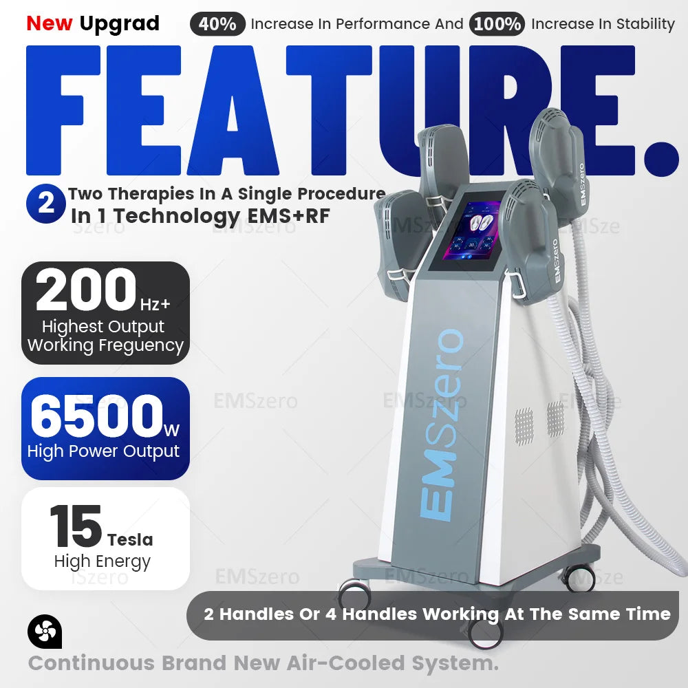 EMSzero NEO – Machine professionnelle RF 6500W Hi-EMT, sculpture du corps, combustion des graisses, équipement de beauté amincissant