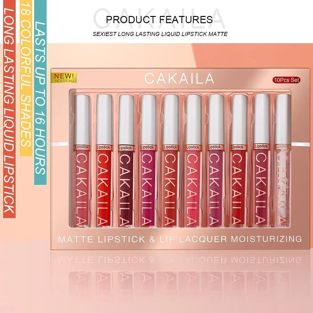 6-12 PCS Lipstick Set Make-up for women Waterproof Long lasting Cosmetics Korean makeup Matte lipstick