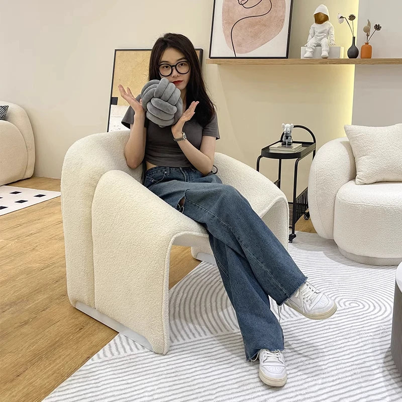 Canapé de salon moderne nordique salon minimaliste blanc canapé de salon relaxant canapé romantique Divani Da Soggiorno meubles