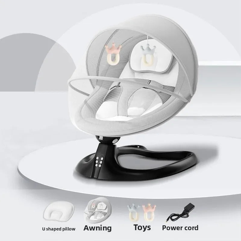 Électrique apaisant bébé bascule inclinable berceau chaise électrique nouveau-né et sieste nourrissons apaisant bascule bébé balançoires
