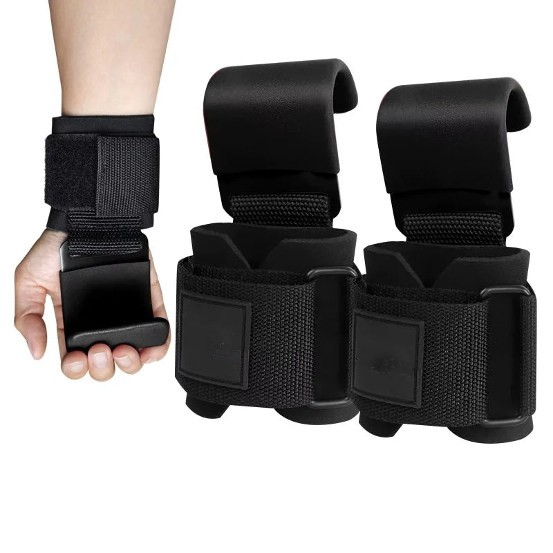 1/2 pièces crochet de levage dragonne poignée de main Support traction dure levage gants de Fitness pour hommes et femmes équipement de Fitness salle de sport