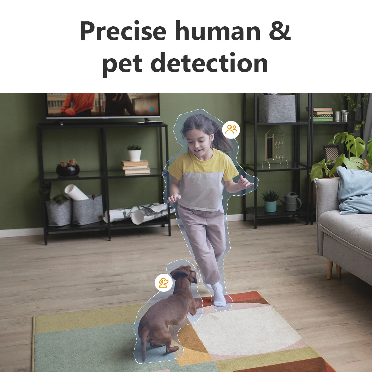 Caméra intérieure IMOU 360 °   Caméra de Surveillance WiFi PTZ, vidéosurveillance à domicile, suivi automatique, Protection de sécurité, moniteur familial pour animaux de compagnie et bébé