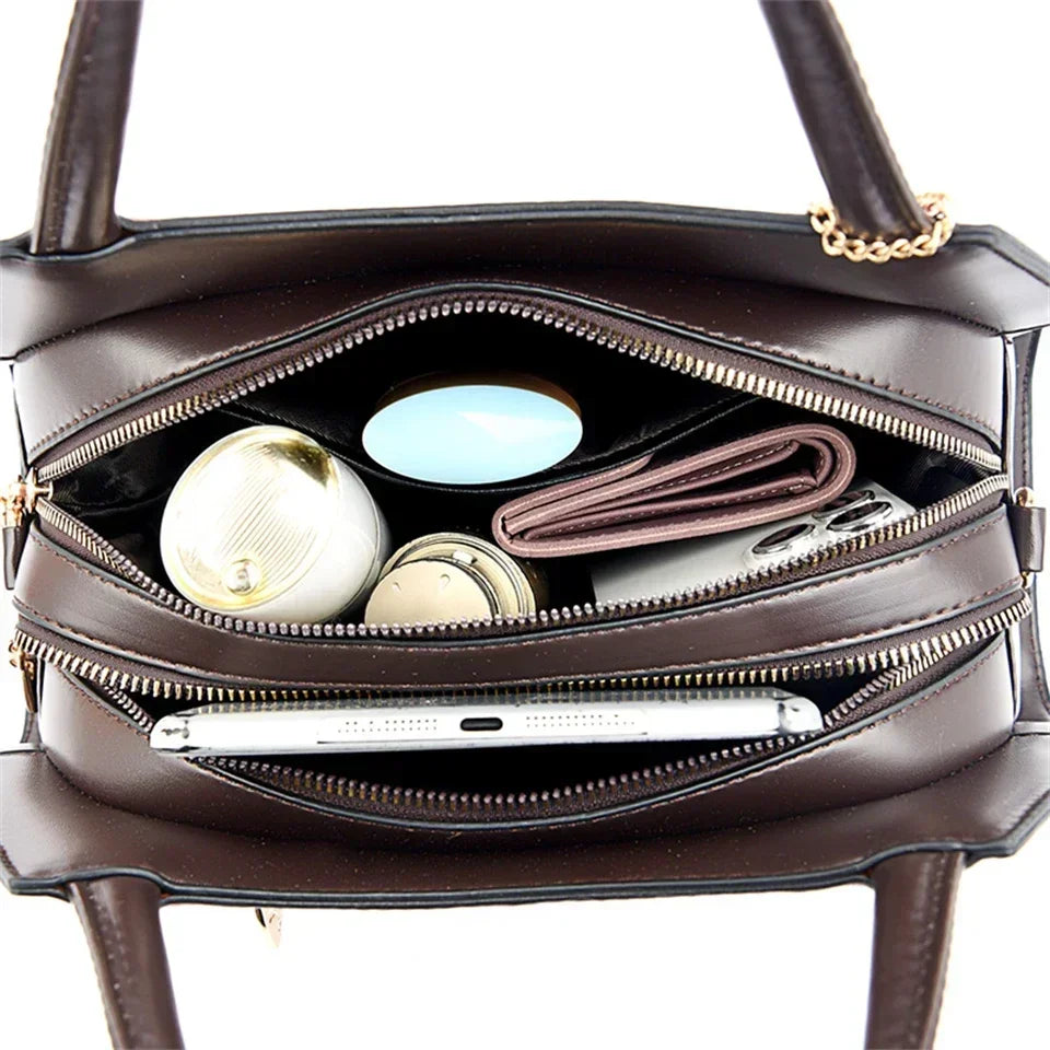 Sac à bandoulière en cuir pour femme, sacs à main de créateur de luxe, sacs à main de haute qualité, marques célèbres, initié