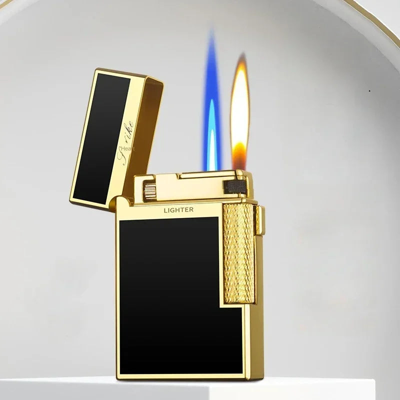 Torch Gas Lighter Cigarette Lighter Metal Windproof Flint Unusual Lighters Smoking Accessory Butane Gadgets for Men Gift Lighter