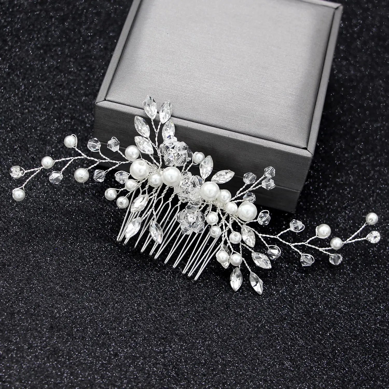 Perle Strass Diadèmes de mariée Bandeaux pour femmes Accessoires Ornements de cheveux Couleur or Bijoux Couvre-chef