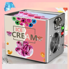 Électrique 110 V/220 V Machine à rouler la crème glacée frite petite poêle thaïlandaise crème glacée roulée yaourt frit rouleau de crème glacée fabricant