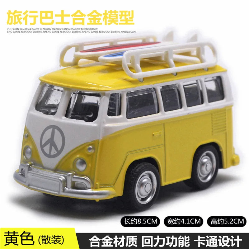 Mignon moulé sous pression en alliage métal voiture Bus moteur Tricycle moto Taxi modèle jouet enfants cadeau d'anniversaire