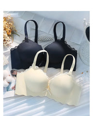 Lingerie femme petits seins rassemblés pur désir pour épaissir un morceau de filles sans marquage sans anneau en acier soutien-gorge Sexy