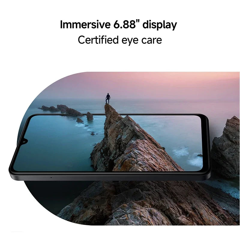 Version mondiale Xiaomi Redmi A5 Smartphone 32MP AI double caméra 6.88 "affichage UNISOC T7250 CPU 5200mAh batterie 15W charge rapide