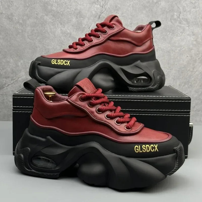 Chaussures de course à plateforme confortables pour hommes, baskets décontractées, chaussures de canize, mode printemps et automne, luxe, recommandé, augmenté, 2025