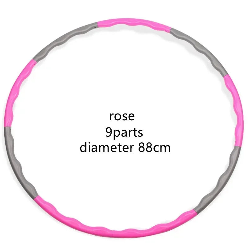 Cerceau de Sport Portable et détachable, 1x9/8/7 Sections, facile, outil de Fitness, de gymnastique, en plastique léger, anneau d'entraînement de taille, équipement d'entraînement