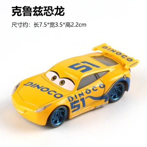 Tous les styles Disney Pixar Cars métal moulé sous pression voitures modèle Lightning McQueen alliage voiture numéro 4.19.28.36.51 101 série de course jouet