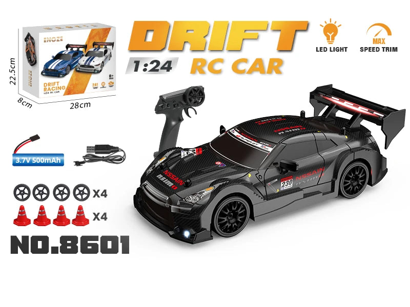 1:24 haute vitesse RC dérive voiture 2.4G 4WD télécommande Mini voiture de course compétition voiture de course jouet pour les enfants