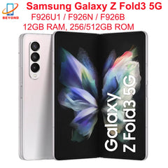 Samsung Galaxy Z Fold3 Fold 3 5G F926U1 F926N F926B 7.6 "Pliable AMOLED 12GB RAM 256/512GB ROM NFC Snapdragon 99% téléphone portable