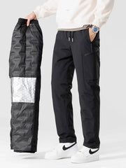 Hiver vers le bas pantalon hommes 90% duvet de canard blanc rembourré pantalons chauds en plein air imperméable coupe-vent décontracté droit thermique bouffant pantalon