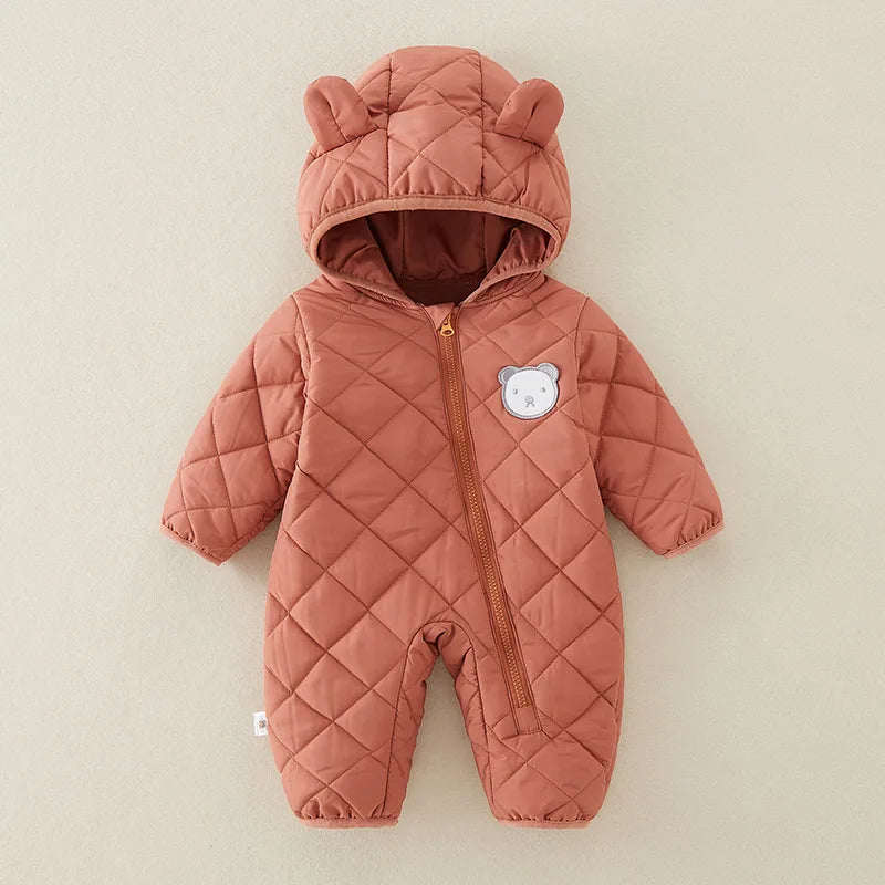 Vêtements d'hiver pour nouveau-né fille, combinaison épaisse pour bébé, barboteuse chaude pour bébé, veste en coton, salopette pour garçon, manteau pour tout-petits