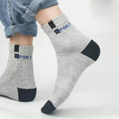 5 paires hommes fibre de bambou automne hiver hommes chaussettes respirant coton sport chaussette respirant déodorant affaires chaussettes taille 37-45