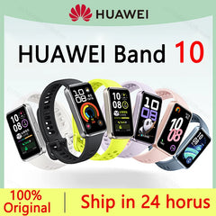 Montre connectée Huawei Band 10, originale, Compatible avec IOS et Android, suivi du sommeil, moniteur de santé, autonomie de 14 jours, nouvelle collection 2025