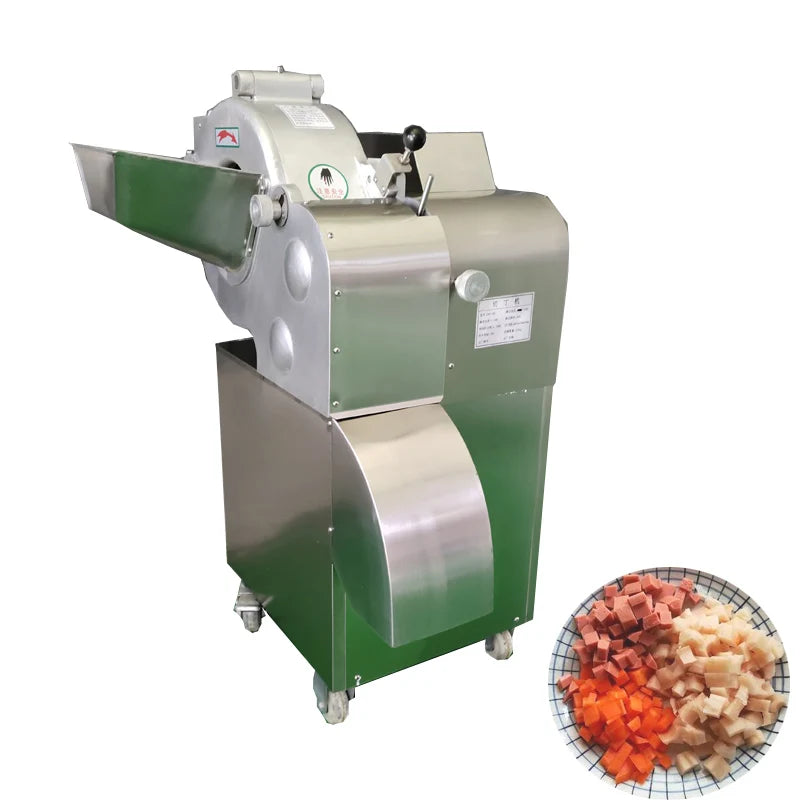 Machine industrielle de découpe en dés Kimchi de qualité supérieure 300-400 KG/H trancheuse électrique de fruits et légumes pomme de terre oignon Machine de découpe de fruits
