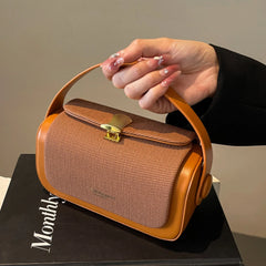 Petits sacs carrés en cuir PU pour femmes, de haute qualité, tendance, classique, sac à bandoulière de banlieue, sacs à main à poignée courte, 2024