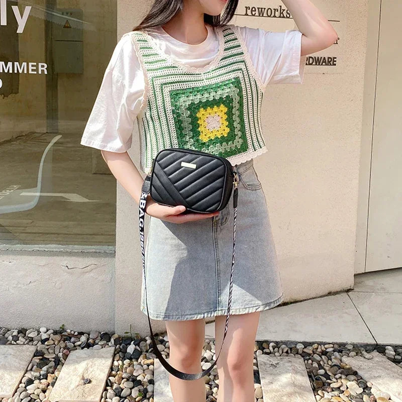 Petit sac à bandoulière en cuir PU pour femmes, sacoches à fermeture éclair, sacs à main de luxe de styliste, sac de voyage d'été pour femmes