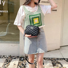 Petit sac à bandoulière en cuir PU pour femmes, sacoches à fermeture éclair, sacs à main de luxe de styliste, sac de voyage d'été pour femmes