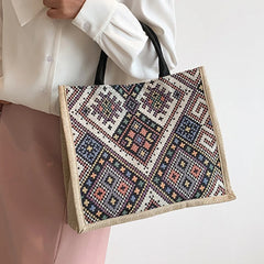 Sac à Main de Grande Capacité de Style Ethnique pour Femme, Fourre-Tout Rétro