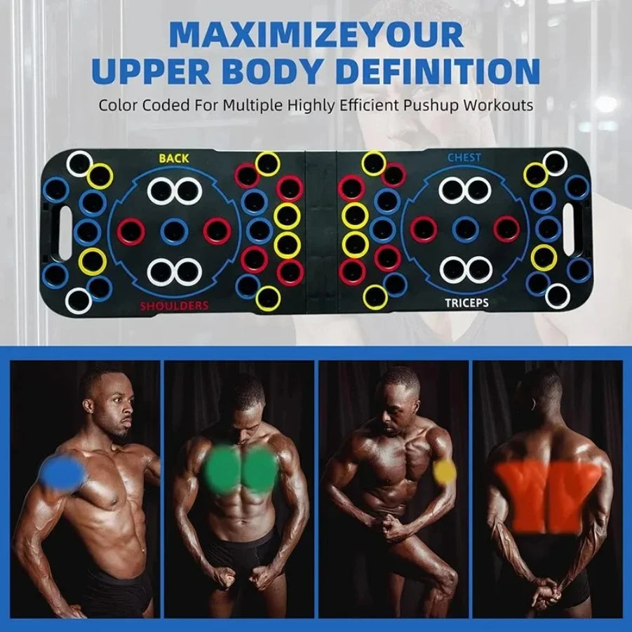 Planche de soutien Push Up, exercice multifonctionnel de la poitrine et des muscles abdominaux, planche d'entraînement domestique pour hommes et femmes, Fitness