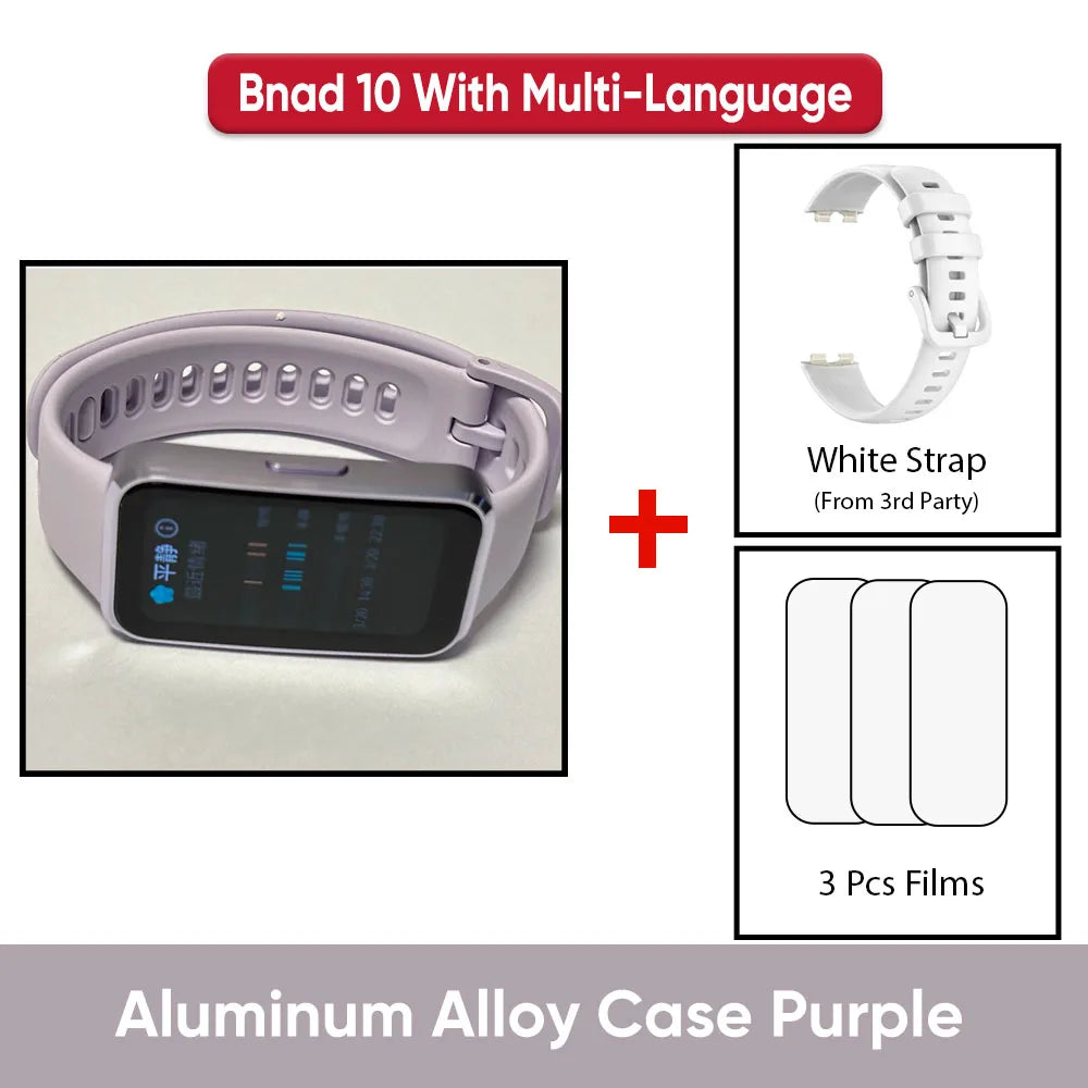 Montre connectée Huawei Band 10, originale, Compatible avec IOS et Android, suivi du sommeil, moniteur de santé, autonomie de 14 jours,