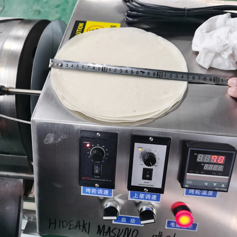 Tortilla de maïs industrielle automatique faisant la Machine de presse Roti Chapati fabricant printemps rouleau peau gâteau pressage Machines