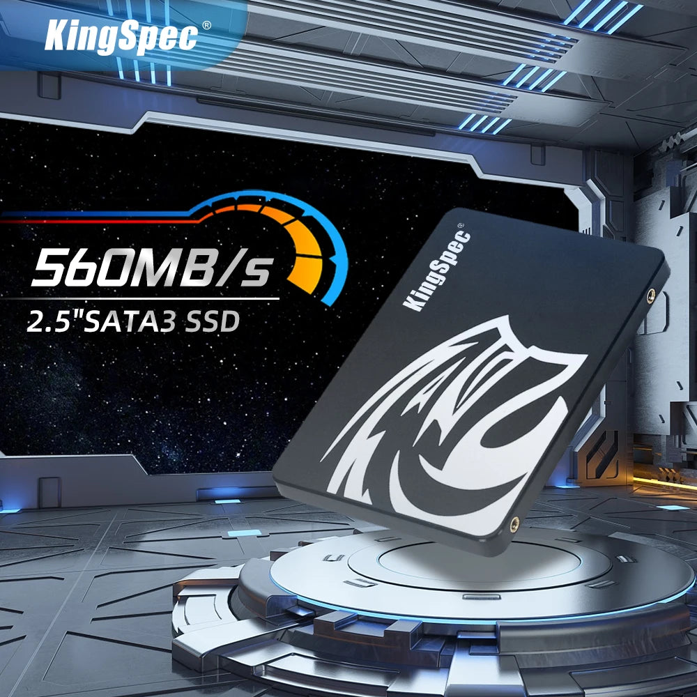 KingSpec SSD 2.5'' SATA3 256GB 64GB 128GB Hdd 512GB 1TB 2TB SSD Internal Disk Solid State Drive Hd for Laptop Desktop PC