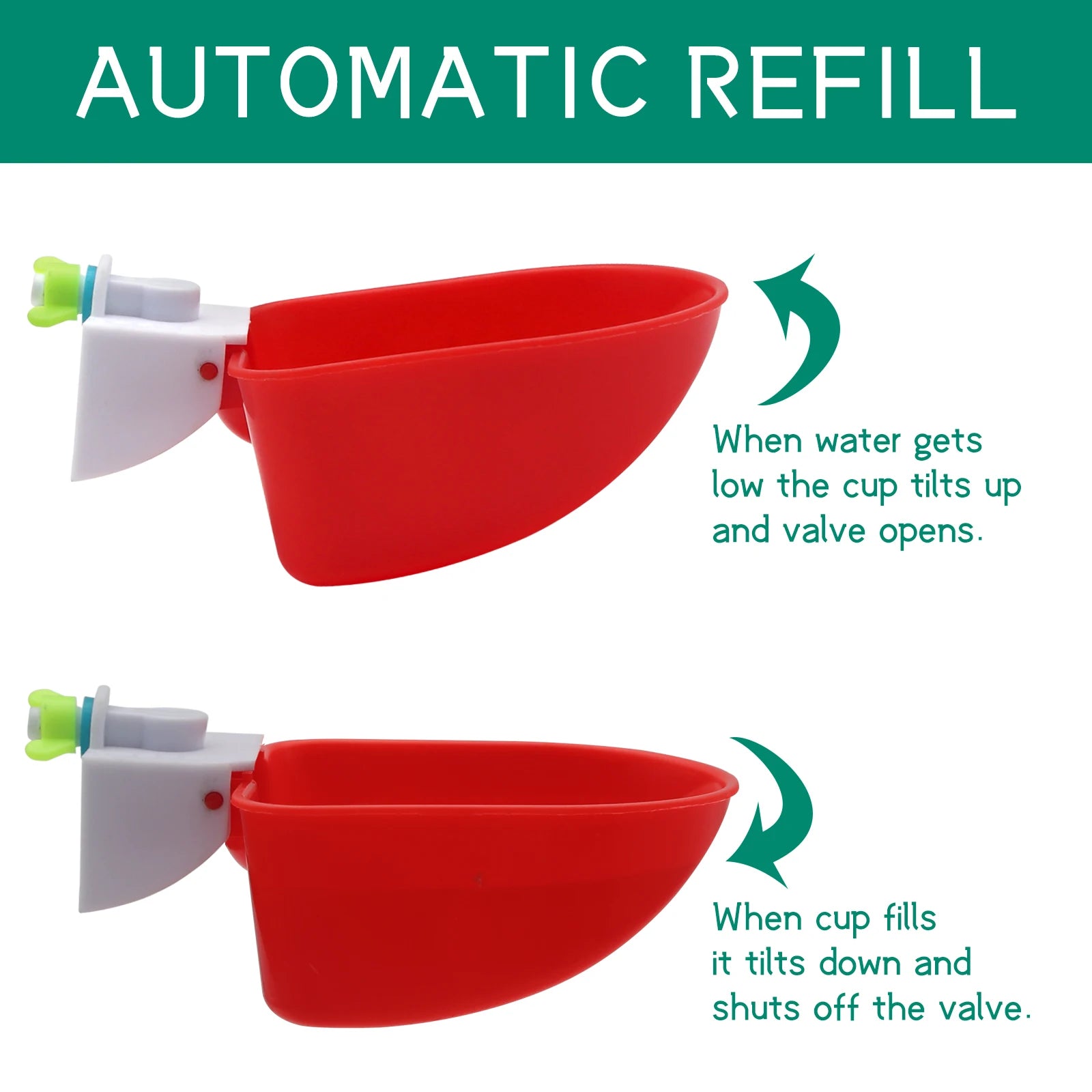 5 pièces bol à boire automatique pour oie canard poulet tasse d'eau abreuvoir bol ferme volaille abreuvoir bols à boire distributeur d'eau