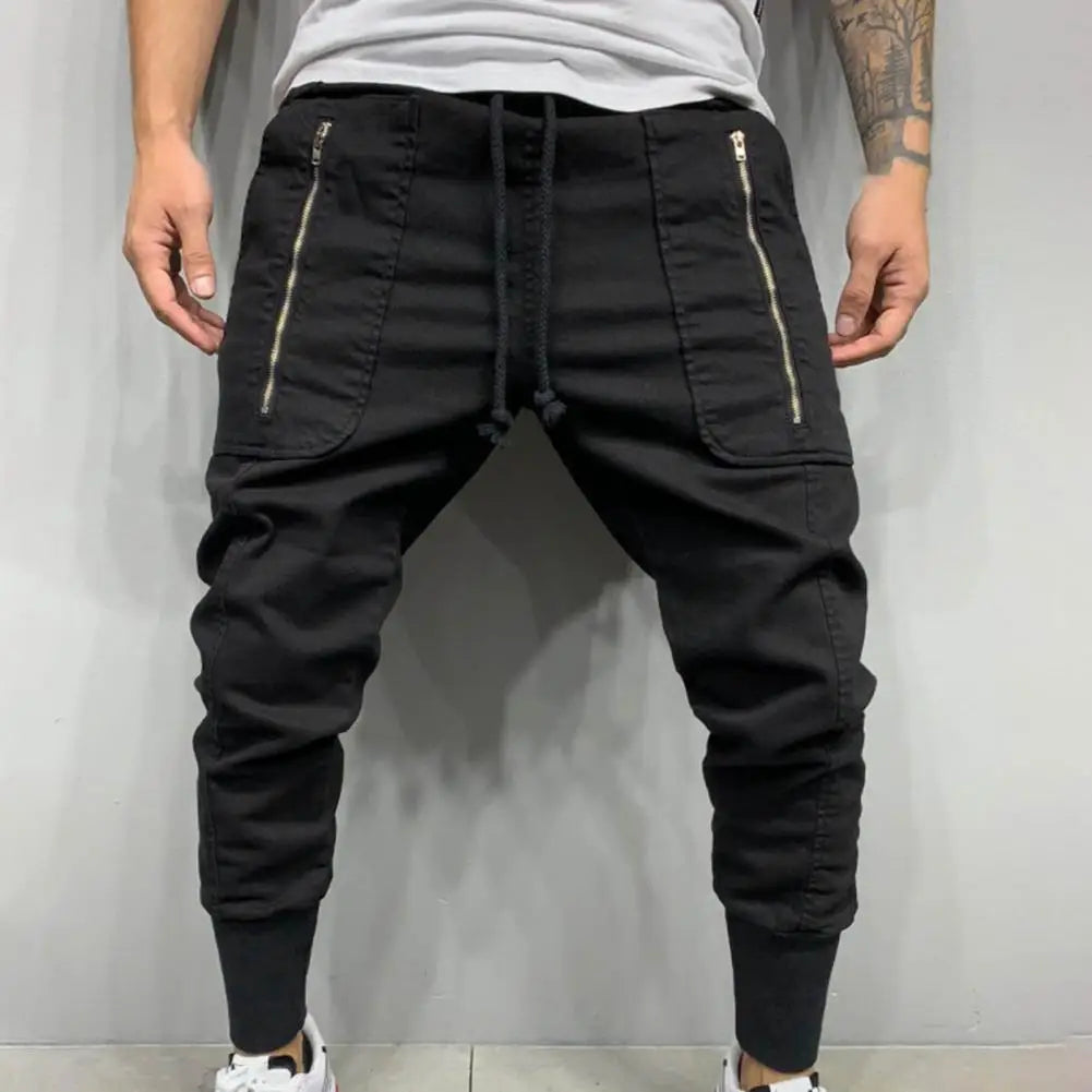 Pantalons pour hommes cordon hommes pantalons de survêtement simplicité à la mode fantastique mode hommes pantalons Cargo longs