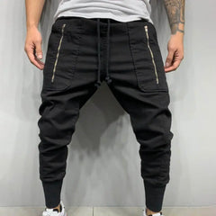 Pantalons pour hommes cordon hommes pantalons de survêtement simplicité à la mode fantastique mode hommes pantalons Cargo longs