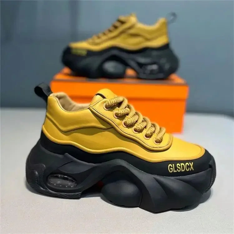 Chaussures de course à plateforme confortables pour hommes, baskets décontractées, chaussures de canize, mode printemps et automne, luxe, recommandé, augmenté, 2025