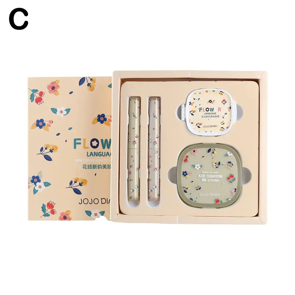 Makeup Set Box Full Lipstick Lip Glaze Cosmetics Complete Set for Girlfriend Wife Birthday Cosmetica Gift
