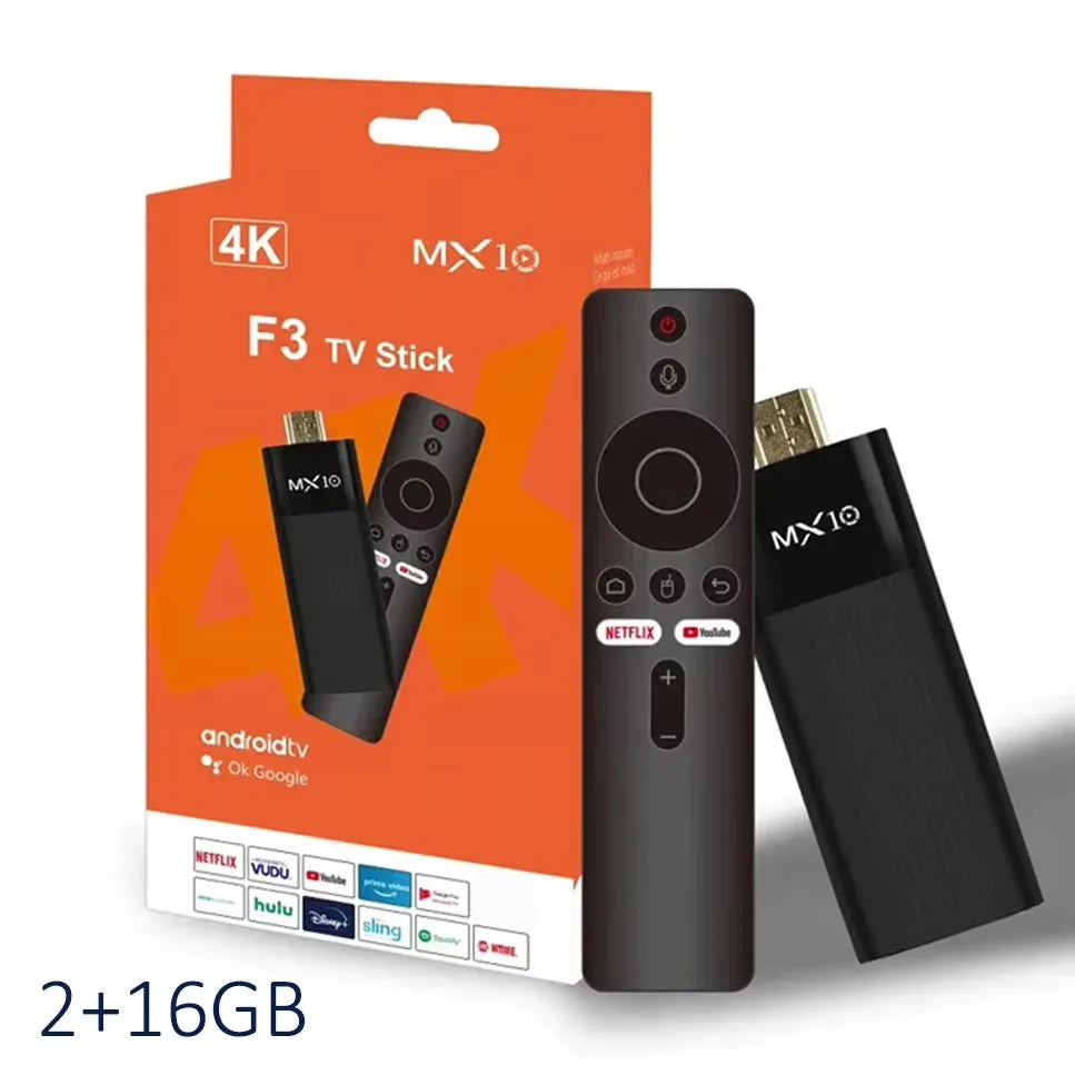 Mini TV Stick pour Google Promettant Netflix Media First, Android 13, H618, RL, 4K, HD, TV Box, 2.4, 5G WiFi, Récepteur intelligent, MX10, F3, MX10
