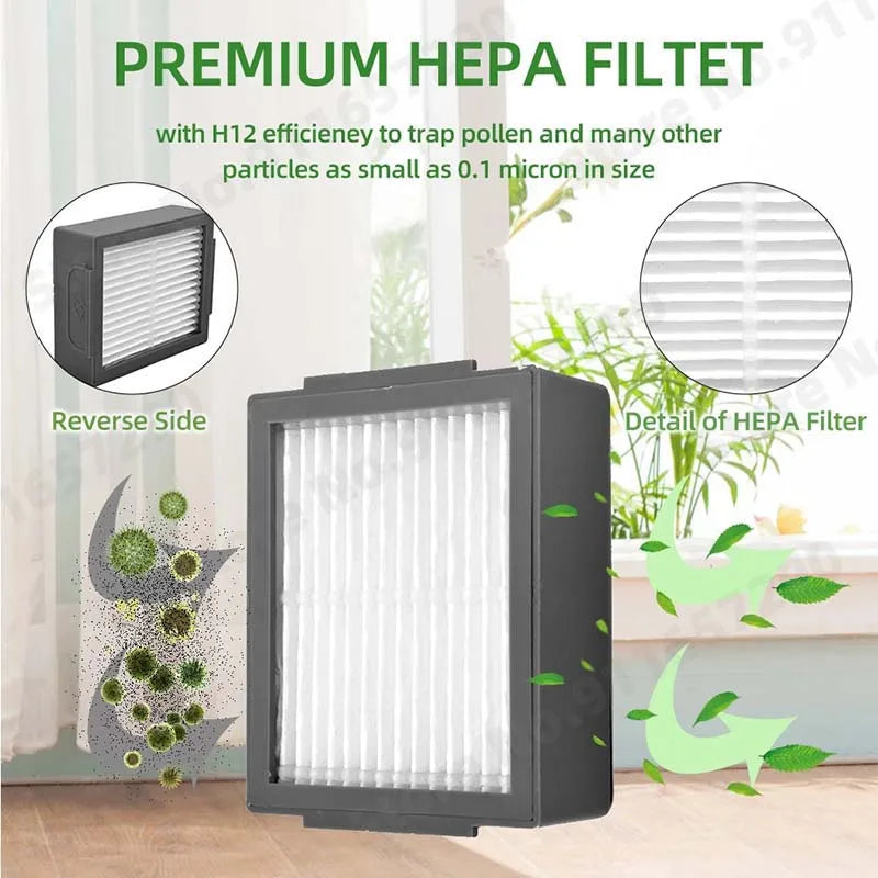 Sac à poussière avec filtre Hepa pour brosse latérale principale, pièces de rechange pour aspirateur Robot iRobot Roomba i3 i4 i6 i7 i8 j7 E5 E6 E7, accessoires