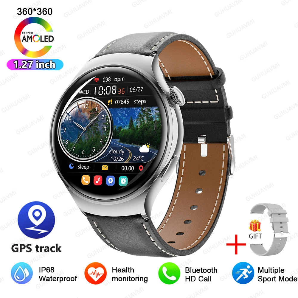 Montre connectée pour femmes, écran AMOLED HD, GPS, fréquence cardiaque, appel Bluetooth, étanche, pour l'extérieur, pour Xiaomi Ultra, nouvelle collection 2025