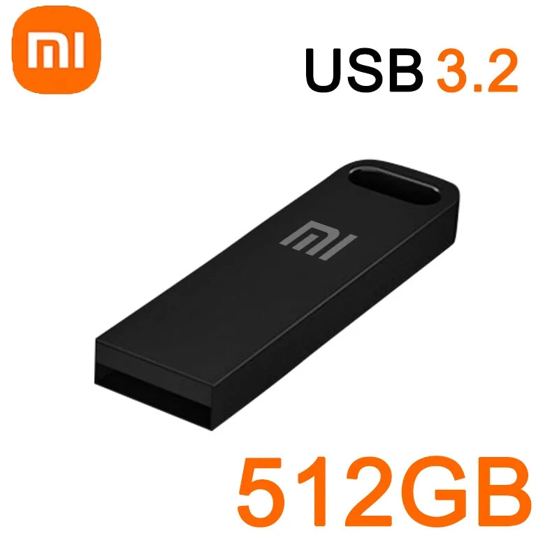 Xiaomi 2 to USB 3.2 clé USB haute vitesse métal U disque TypeC clé mémoire étanche SSD stockage PC téléphone transfert de données Portable