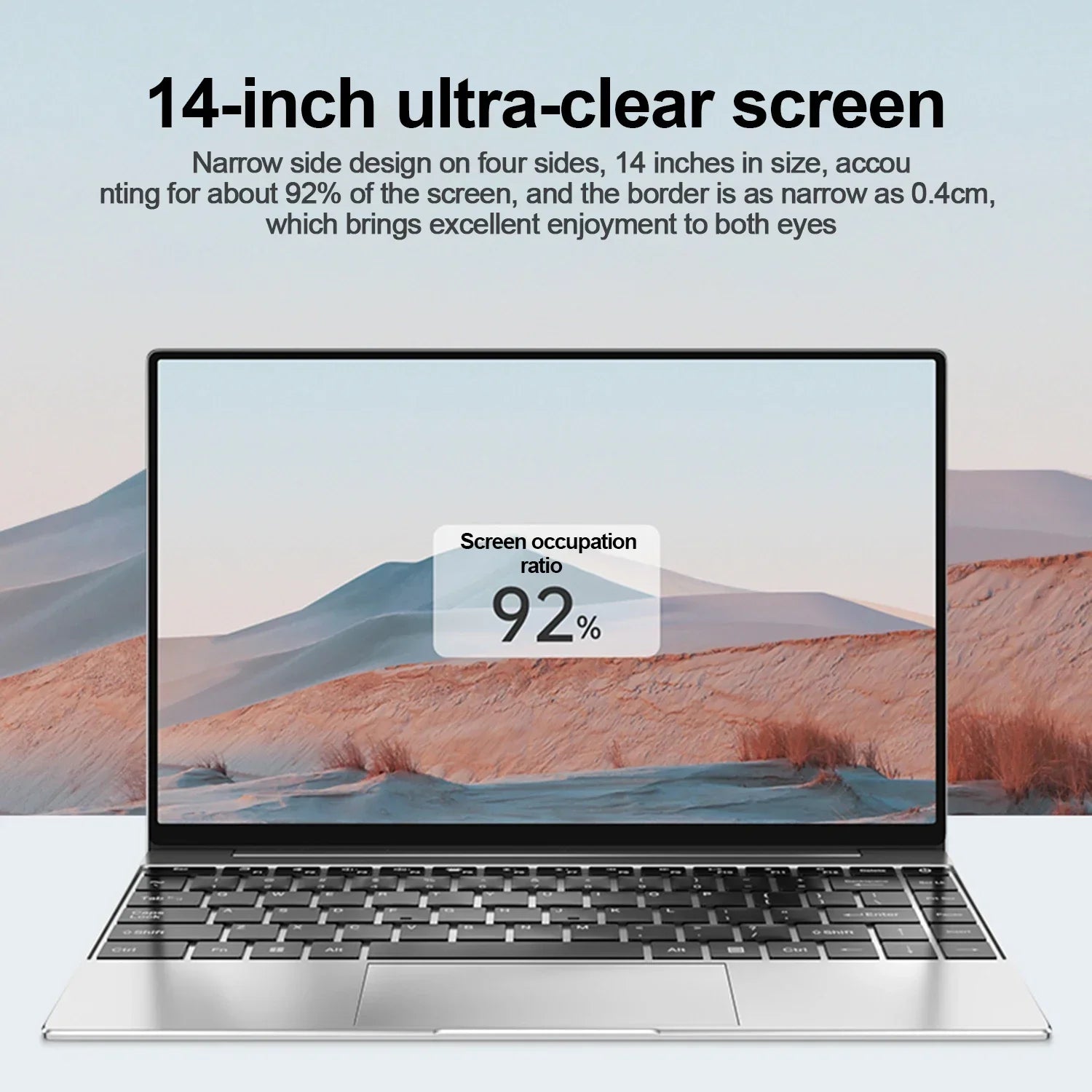 Ordinateur portable ultra mince 16 Go de RAM 2 To SSD Intel N3700 Notebook Gamer 1920 * 1080 Affichage Bureau Étude Ordinateur PC Windows 11 Pro