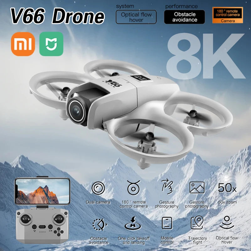 Xiaomi mijia V66 Drone Mini avion télécommandé 4K HD caméra jouet pour enfants Micro avion hauteur fixe Freestyle Quadcopter